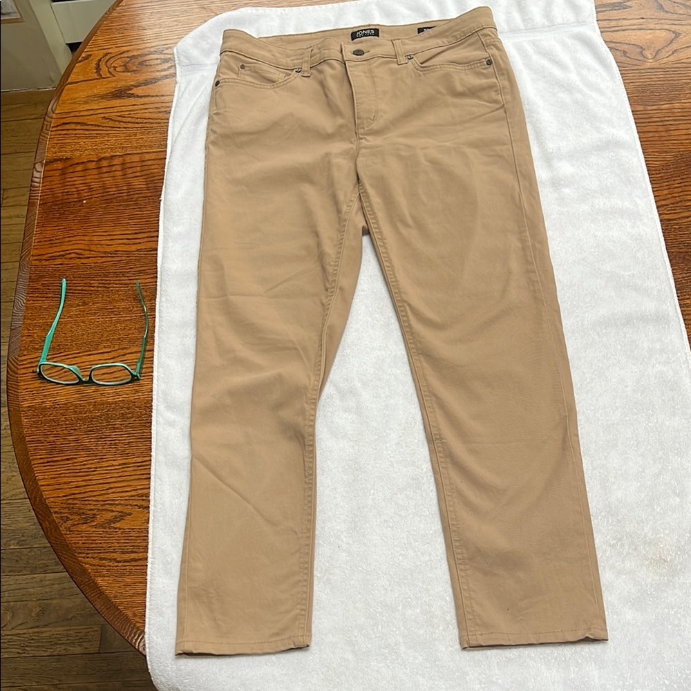 Jones New York Tan Straight Leg Pants